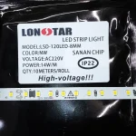 ال ای دی نواری 220 ولت برق مستقیم تراکم 120 برند لان استار lonstar نچرال