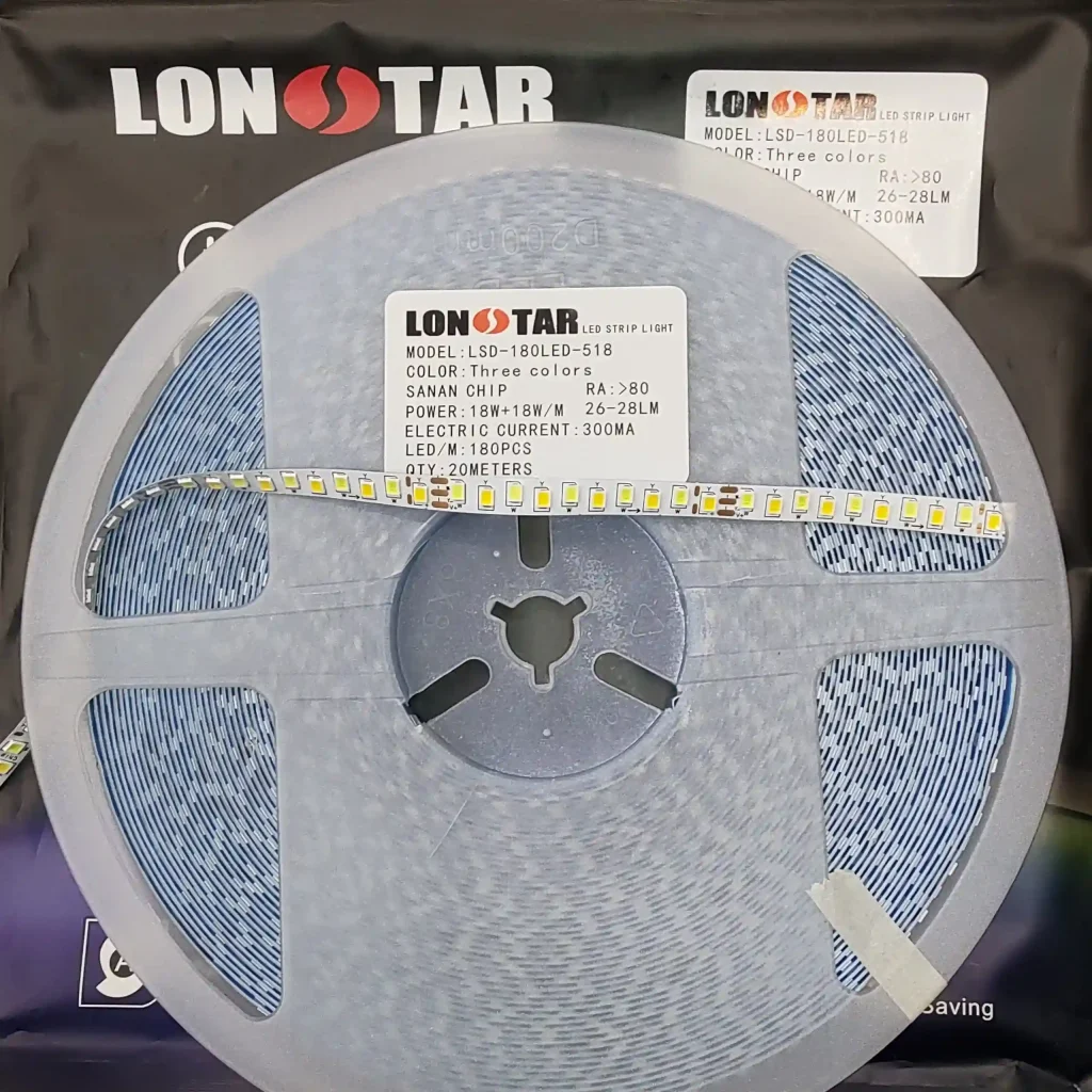 ال ای دی نواری درایورخور 300 میلی آمپر تراکم 180 برند لان استار lonstar سه حالته