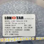 ال ای دی نواری درایورخور 300 میلی آمپر تراکم 180 برند لان استار lonstar سه حالته