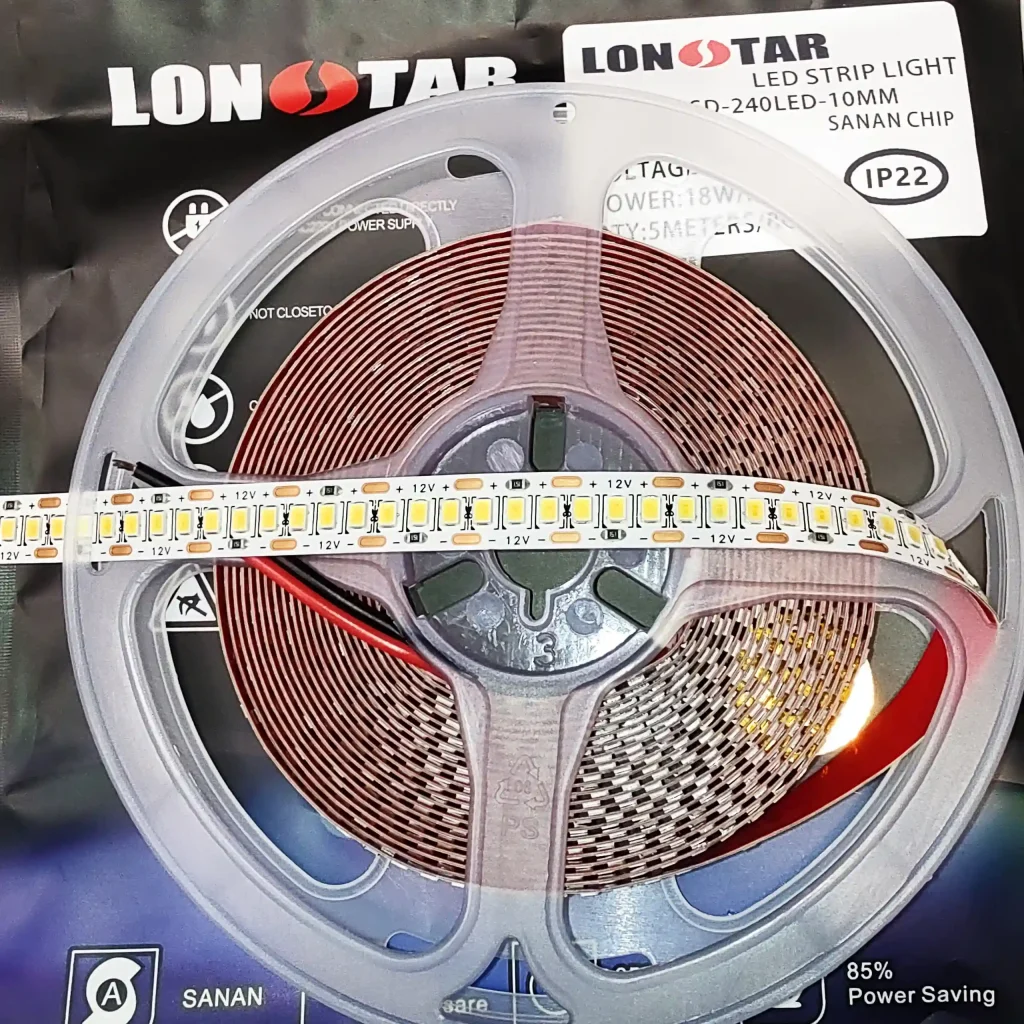 ال ای دی نواری 12 ولت تراکم 240 برند لان استار lonstar نچرال