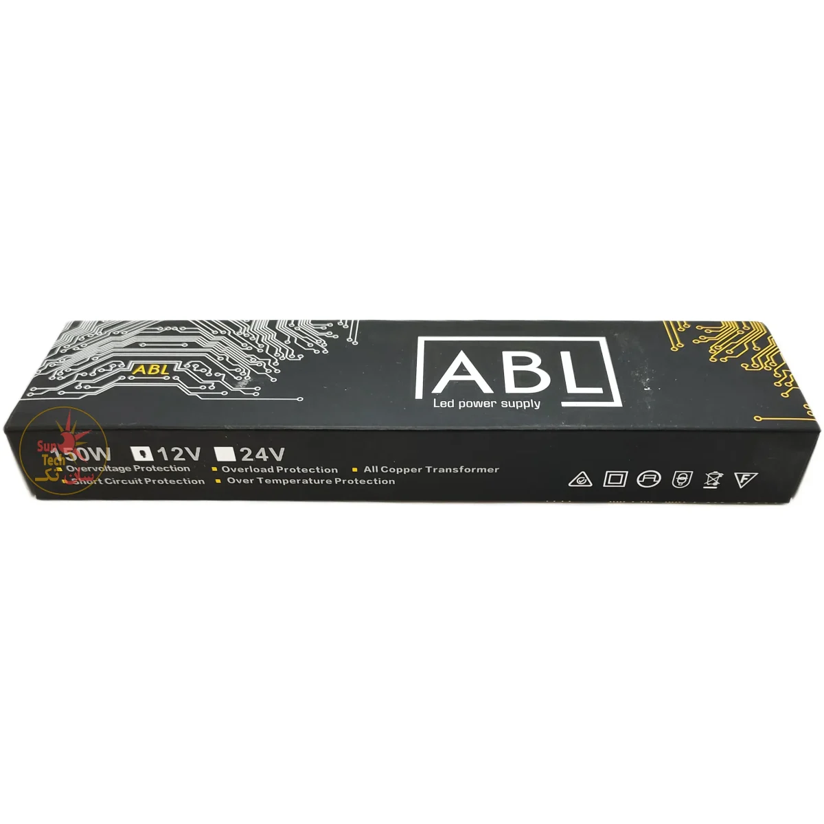 منبع تغذیه سوئیچینگ اسلیم 12 ولت 12 آمپر 150 وات برند ABL