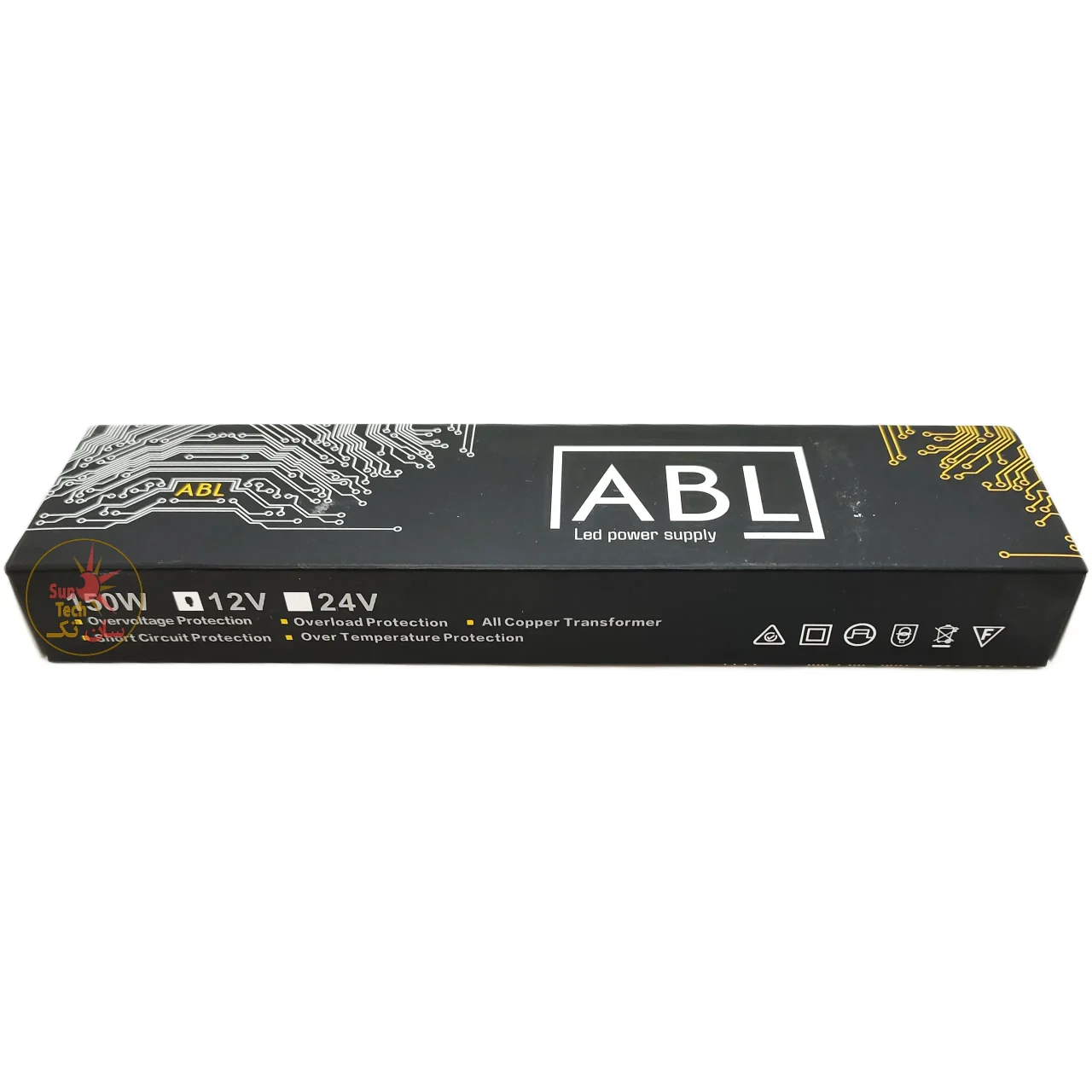 منبع تغذیه سوئیچینگ اسلیم 12 ولت 12 آمپر 150 وات برند abl